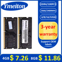 memoriam ddr4 New Sealed Ymeiton Wholesales 100PCS Note DDR4 2666MHz 2400MHz 32GB 16GB 8GB 4GB SO-DIMM RAM laptop Memory