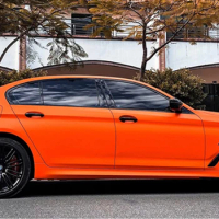 Super Matte Orange Vinyl Wrap Roll with Air Release Technology Vehicle Car Wrapping Foil Decal
