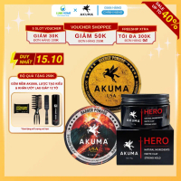 【Sản phẩm bán chạy】 【Hiệu quả nhanh】 Combo Sáp vuốt tóc nam, Gôm xịt tóc AKUMA Chính Hãng, tạo kiểu 
