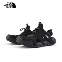 【The North Face 官方旗艦】北面女款黑色抓地可調節鞋帶舒適涼鞋｜8ADQKX7