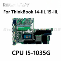 For Lenovo ThinkBook E4-IML E5-IML 14-IIL 15-IIL laptop motherboard DALVACMB8D0 With CPU I5-1035G1/1035G4/1035G7 DDR4 Mainboard