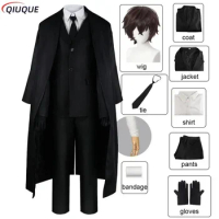 Bungo Stray dogs Osamu Dazai cosplay costume wig women men outfits anime suit comic con clothes