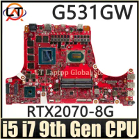 Mainboard For ASUS G531GW G731GW G531GV G731GV G531GU G731GU G531GD G731G G531G S5D S7D Laptop Motherboard i5 i7 9th Gen V6G/V8G