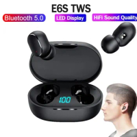E6S TWS Wireless Bluetooth Headset 5.0 With Microphone Sports Headset Noise-cancelling Earplug Mini Headset Hands-free PK A6 Y50