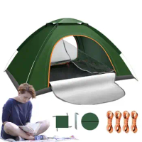 Camping Tent Dome Tent Automatic Camping Travel Tent Windproof 2-3 People Automatic Camping Tent For Camping Adventures