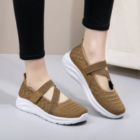 COLLIN Sepatu Slip On Rajut Sneakers Wanita Dewasa Sporty Running Shoes - GA5702 GA5703 ALAS PUTIH
