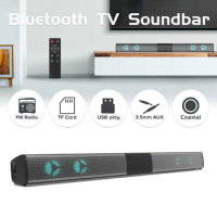Soundbar TV Computer Echo Wall Home Theater Bluetooth Speaker HiFi Stereo Surround Subwoofer Music Center with Remote Control
