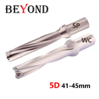 BEYOND Violent Drilling 5D 41 42 43 44 45 mm SP WC Flat Bottom Toolholder Lathe Water Spray Quick Drill SPMG WCMX U Drill Shank