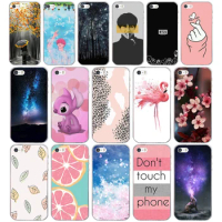 F Phone Case For iPhone 5S 5 S SE Soft Silicone TPU Cute Patterned Paint For iPhone 5S 5 S SE Cases