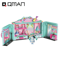 【正版授權】Qman 初音未來 夢幻換裝衣櫃 場景積木 積木公仔 益智玩具 MIKU 初音 啟蒙積木 - 301439