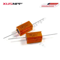 2PCS 5W RX24 Aluminum Power Metal Shell Case Wirewound Resistor 0.1 ~ 15K 0.5 1 2 5 6 8 10 20 50 100 120 200 300 1K 5K 10K ohm