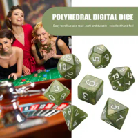 7Pcs/Set Polyhedral 7-Die Dice Set Game Dice D4 D6 D8 D10 D12 D20 Dice For Board Card Game Math Games For TRPG DND Accessories