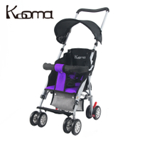 KOOMA 新款超輕巧輕便推車(椅背可調)附置物籃-兩色可選