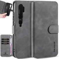 Wallet Matte Leather Flip Case For Xiaomi Mi Note10 Note 10 Pro Retro Coque Book