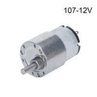 มอเตอร์เกียร์ไฟฟ้าแรงบิดสูง 6V/12V/24V ลดความเร็วไมโคร 7RPM~960RPM