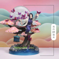 31CM Demon Slayer Action Figure Kochou Shinobu Figurine PVC Collection Anime Kimetsu No Yaiba Ornaments Model Toy Gifts
