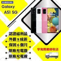 【A級福利品】 SAMSUNG A51 5G 6GB/128GB 6.5吋(外觀8成新+贈玻璃貼+保護套)