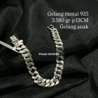 gelang rantai sisik naga perak 925%