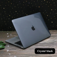 Laptop Case for Apple MacBook Air 13/11 Inch/MacBook Pro 13/15/16 Inch/Macbook 12 (A1534) Crystal Black Hard Shell