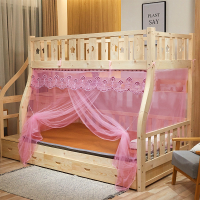 ZQ มุ้งกันยุง 1.5m เตียงเด็กเตียงสองชั้นเตียงแม่ลูกสูงและต่ำ 1.35 สีเบจ 1.2m เดี่ยวนักเรียนสไตล์เจ้าหญิง