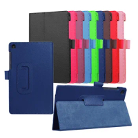 100PCS/Lot Litchi Stand Folio Cover Case For Lenovo Tab 3 7.0 730M 730F Flip Protective Skin By DHL Fedex