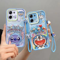 เคสโทรศัพท์สำหรับ OPPO A6X 4G/5G และ A6S 4G (CPH2819) เคสซิลิโคนกันกระแทก ลาย Stitch น่ารักและ Jingl