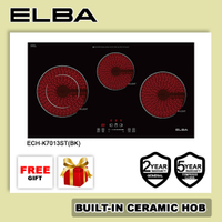 Brand new products (AUTHORISED DEALER) ELBA Built In Ceramic Hob (BLACK) ECH-K7013ST(BK) / elba 7013