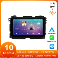 9'' Android 10 Car multimedia Player Stereo Radio for 2014-2017 Honda Vezel HR-V （HRV）XRV Navigation Bluetooth DSP IPS USB 4G