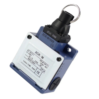 XCK MR202 สวิตช์เชือกดึง NO+NC 220V สวิตช์หยุดฉุกเฉิน (E Stop) สวิตช์จำกัดการเดินทาง