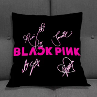 Throw Pillow Covers Cushion Cover Kpop-Blackpink Decorative Car Sofa Pillows Pillowcases Pink Decor Home