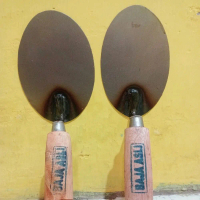 CETOK ATAU SENDOK SEMEN BULAT. BAHAN BAJA ASLI TEBAL 1M.