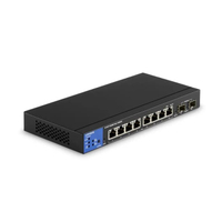 LGS310MPC 8-Port Managed Gigabit Ethernet Switch พร้อม 1G SFP Uplinks x2 รองรับ PoE 110W เน็ตเวิร์คส