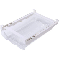 Adjustable Space Saver Drawer Refrigerator Egg Storage Box Food Container Holder