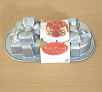 [現貨1組出清dd] NORDIC WARE 1.4L 蛋糕烤盤 內徑約13x7公分 鑄鋁不沾烤模 Pretty Presents Cake Pan 6Cup (TA3)011172848482