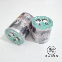 Wang Yibo's original cartoon motorcycle sister MTJJ cool cover hand account sticker Q version transparent PET release tape