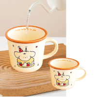 【可愛杯杯】創意生日蛋糕小狗陶瓷馬克杯(可微波 造型 水杯 咖啡杯 兒童牛奶杯 辦公室 學生 生日禮物)