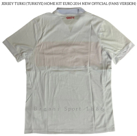 Jersey Baju Bola Negara Turki Home Kit Kandang Putih Piala Eropa 2024 2025 New Shirt Arda Güler Cenk