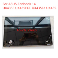 14'' original display with cover for Asus Zenbook 14 Ultralight UX435 UX435EG Touch LCD screen assembly FHD 1920X1080