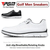 PGM Men Breathable Sneakers Mens Lightweight Golf Shoes Rotating Buckle Sports Shoes Men Anti-slip Training Trainer Size 39-45