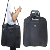 【YESON】文件包超大容量旅行袋工具袋可放A4資夾提肩斜側背(MIT製高單數彈道防水尼龍布附活動型長背帶)