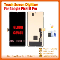 6.7" Original For Google Pixel 6 Pro G8VOU LCD Display GLUOG With Frame For Pixel 6 Pro LCD Display Touch Screen Assembly