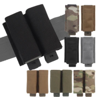 Outdoor Molle 1911 Single Double Pistol Mag Pouch Tactical Military Open Top 1911 Magazine Holder Holster Hunting Mag Carrier