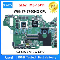 Used MS-16J1 For MSI GE62 Laptop Motherboard MS-16J11 With I7-5700HQ CPU GTX970M 3G GPU DDR3 MB 100% Tested Fast Ship