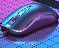 滑鼠 鼠標有線USB辦公游戲專用機械電競lol商務筆記本靜音無聲臺式電腦