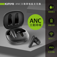 【KINYO】入耳式無線藍牙耳機 超輕量設計無線耳機 ANC降噪耳機(IPX5防水防汗藍芽耳機)