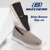 Costco好市多SKECHERS BOBS Breeze斯凱奇記憶鞋墊草編休閒平底厚底帆布包鞋