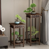 實木花架 植物架 盆栽架 裝飾架 藝品架 花瓶架 財位桌 花臺 四方花臺 花臺櫃 花架 花盆擺件AA0628