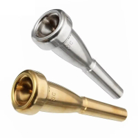 Latihan Pemula Bahagian Aloi Trumpet Mouthpiece Reka bentuk penyaduran Profesional Small Mouthpiece 