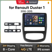 Junsun V1 AI Voice Wireless CarPlay Android Auto Radio for Renault Duster 1 2010-2015 4G Car Multimedia GPS 2din autoradio