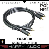 Kabel RCA RAMM AUDIO S8-MC-10 1 Meter Audiophile Quality Gold RCA Plug